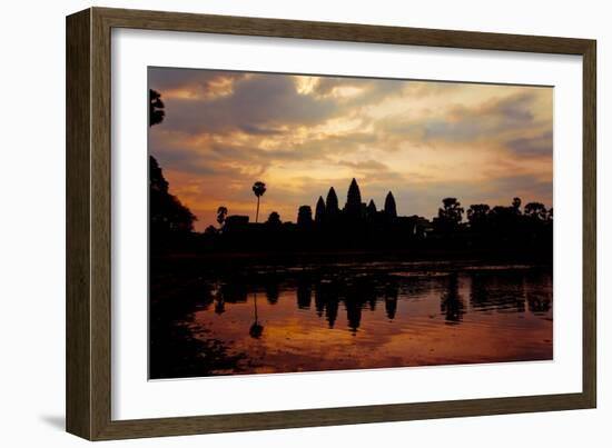 Angkor Wat Sunrise I-Erin Berzel-Framed Photographic Print