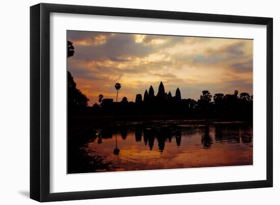 Angkor Wat Sunrise I-Erin Berzel-Framed Photographic Print