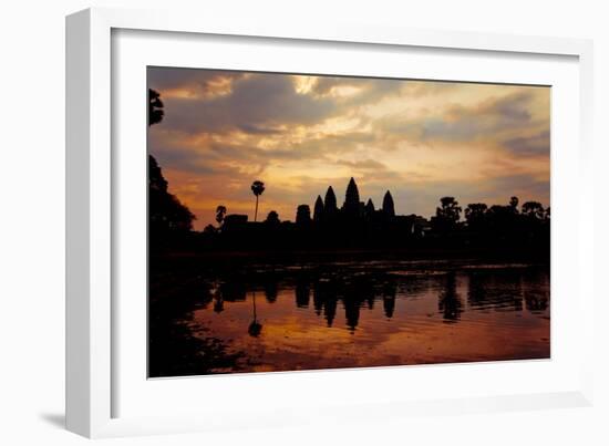 Angkor Wat Sunrise I-Erin Berzel-Framed Photographic Print