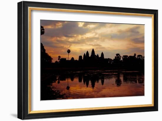 Angkor Wat Sunrise I-Erin Berzel-Framed Photographic Print