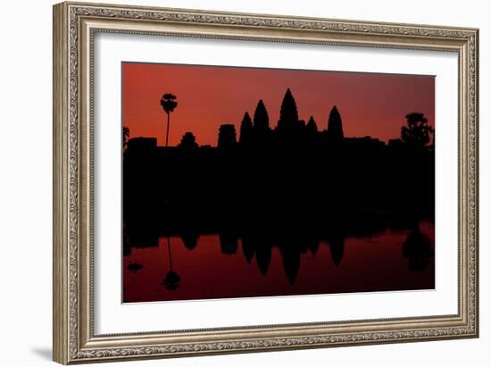 Angkor Wat Sunrise II-Erin Berzel-Framed Photographic Print