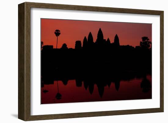 Angkor Wat Sunrise II-Erin Berzel-Framed Photographic Print