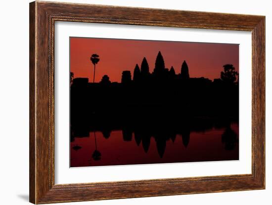 Angkor Wat Sunrise II-Erin Berzel-Framed Photographic Print