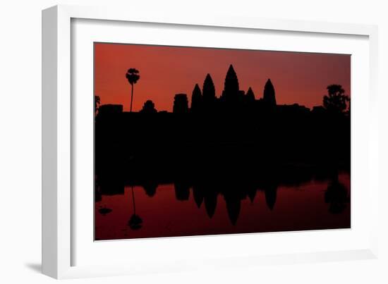 Angkor Wat Sunrise II-Erin Berzel-Framed Photographic Print