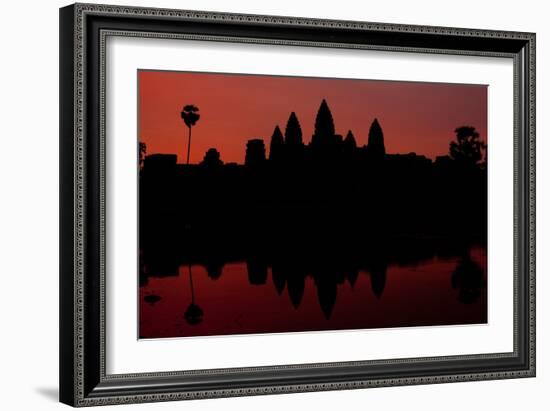 Angkor Wat Sunrise II-Erin Berzel-Framed Photographic Print