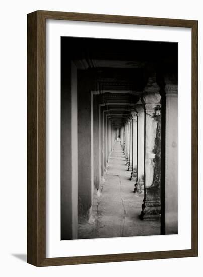Angkor Wat Walkway II-Erin Berzel-Framed Photographic Print