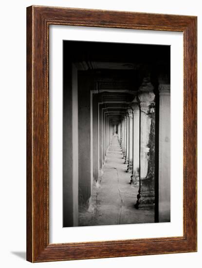 Angkor Wat Walkway II-Erin Berzel-Framed Photographic Print