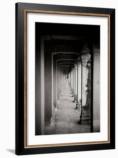 Angkor Wat Walkway II-Erin Berzel-Framed Photographic Print