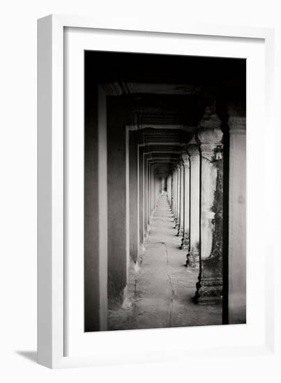 Angkor Wat Walkway II-Erin Berzel-Framed Photographic Print