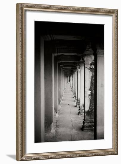 Angkor Wat Walkway II-Erin Berzel-Framed Photographic Print