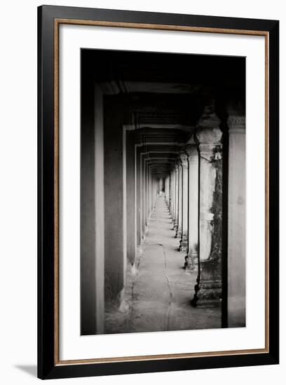 Angkor Wat Walkway II-Erin Berzel-Framed Photographic Print