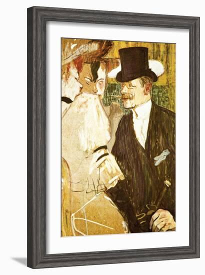 Anglais at Moulin Rouge-Henri de Toulouse-Lautrec-Framed Art Print