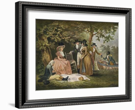 Anglers' Repast, 1789, (1902)-William Ward-Framed Giclee Print