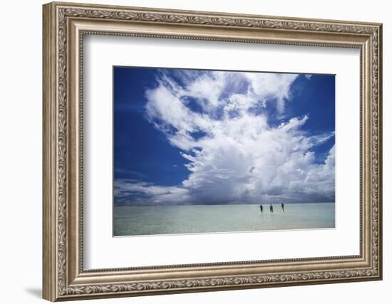 Anglers Walk to the Outer Reef of St. Francois Atoll, Seychelles-Matt Jones-Framed Photographic Print