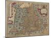 Anglia: England and Wales, 1579-Christopher Saxton-Mounted Giclee Print
