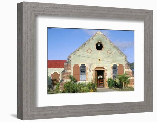 Anglican Church, Liberta Village, Antigua, Leeward Islands, West Indies, Caribbean, Central America-Bruno Barbier-Framed Photographic Print