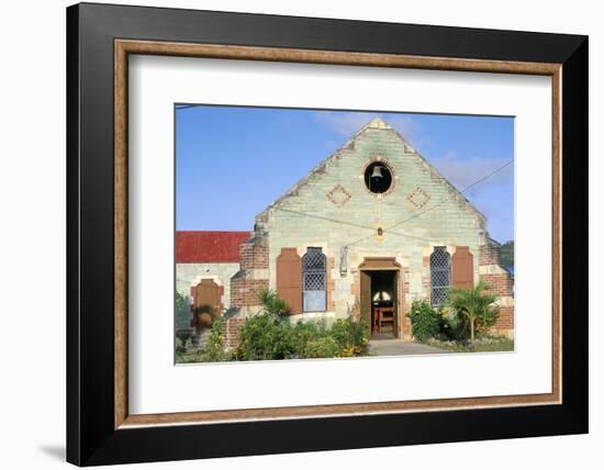 Anglican Church, Liberta Village, Antigua, Leeward Islands, West Indies, Caribbean, Central America-Bruno Barbier-Framed Photographic Print