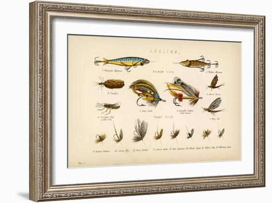 Angling-English School-Framed Giclee Print