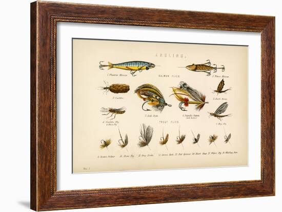 Angling-English School-Framed Giclee Print