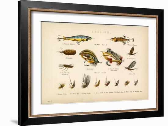 Angling-English School-Framed Giclee Print