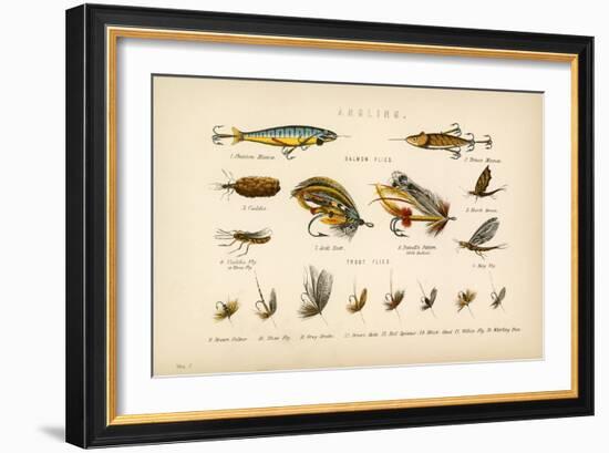 Angling-English School-Framed Giclee Print