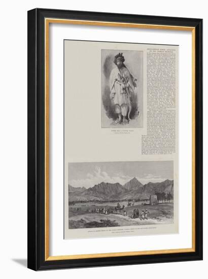 Anglo-Indian Force Attacked on the Afghan Frontier-William 'Crimea' Simpson-Framed Giclee Print