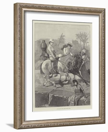 Anglo-Indian Life, the Morning Ride-Richard Caton Woodville II-Framed Giclee Print