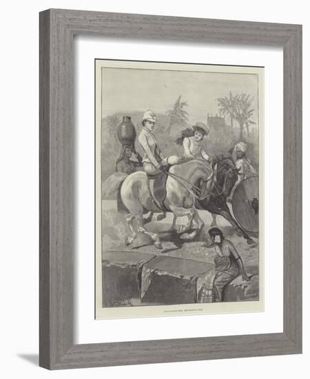 Anglo-Indian Life, the Morning Ride-Richard Caton Woodville II-Framed Giclee Print