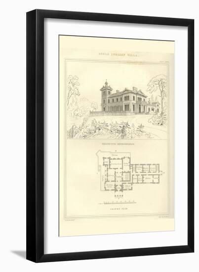 Anglo Italian Villa-Richard Brown-Framed Art Print
