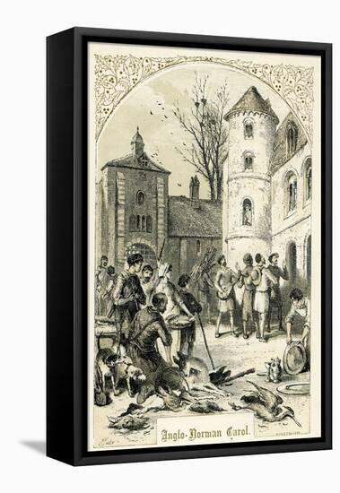 Anglo- Normal Carol-Myles Birket Foster-Framed Premier Image Canvas