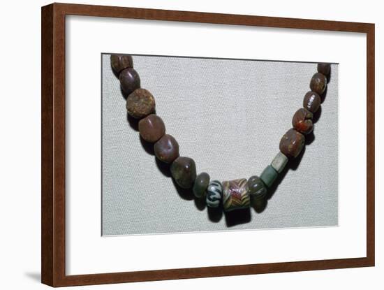 Anglo-Saxon glass necklace, 5th century. Artist: Unknown-Unknown-Framed Giclee Print