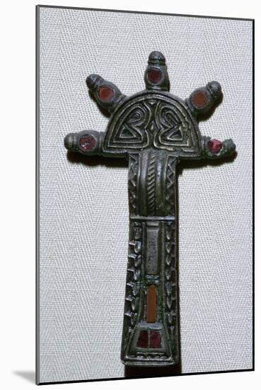 Anglo-Saxon radiate-headed brooch, 5th century. Artist: Unknown-Unknown-Mounted Giclee Print