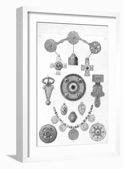 'Anglo-Saxon Relics. Personal Ornaments of Gold and Bronze', 1886-Robert Anderson-Framed Giclee Print