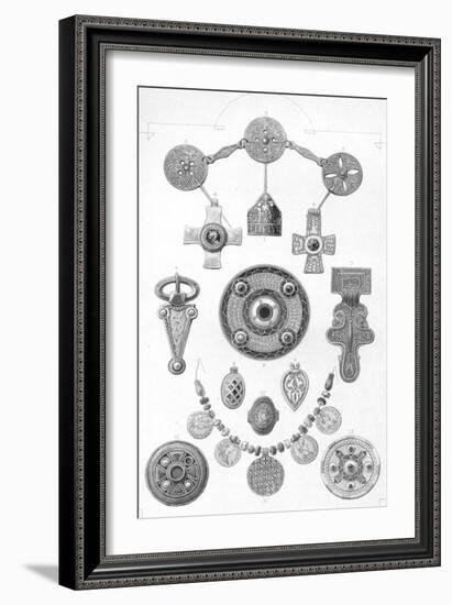 'Anglo-Saxon Relics. Personal Ornaments of Gold and Bronze', 1886-Robert Anderson-Framed Giclee Print