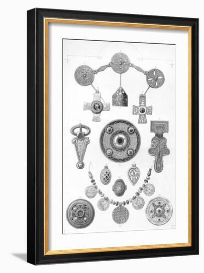 'Anglo-Saxon Relics. Personal Ornaments of Gold and Bronze', 1886-Robert Anderson-Framed Giclee Print