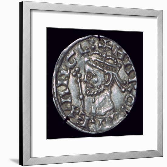 Anglo-Saxon Silver Penny of Harold II. Artist: Unknown-Unknown-Framed Giclee Print