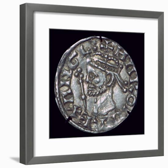 Anglo-Saxon Silver Penny of Harold II. Artist: Unknown-Unknown-Framed Giclee Print