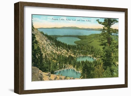 Angora Lakes, Lake Tahoe-null-Framed Art Print