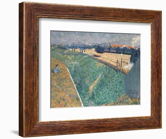 Angrand, Charles (1854-1926) the Western Railway at its Exit from Paris Oil on Canvas 1886 National-Charles Angrand-Framed Giclee Print