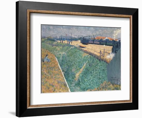 Angrand, Charles (1854-1926) the Western Railway at its Exit from Paris Oil on Canvas 1886 National-Charles Angrand-Framed Giclee Print