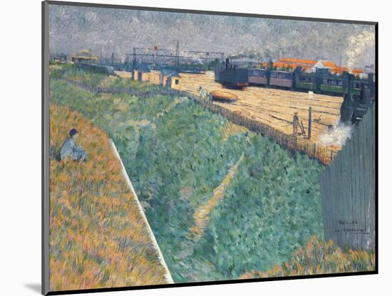 Angrand, Charles (1854-1926) the Western Railway at its Exit from Paris Oil on Canvas 1886 National-Charles Angrand-Mounted Giclee Print