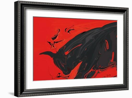 Angry Bull 2-Rabi Khan-Framed Art Print