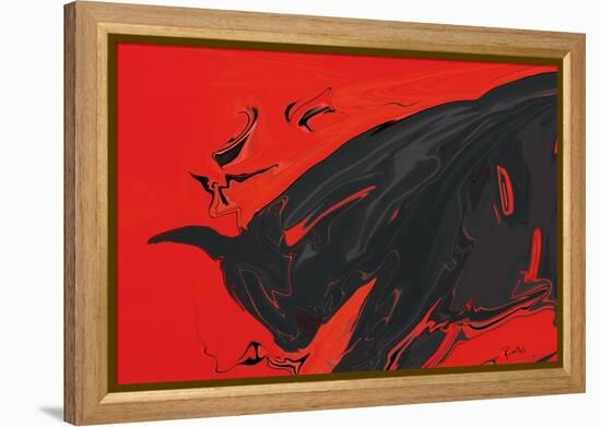 Angry Bull 2-Rabi Khan-Framed Stretched Canvas