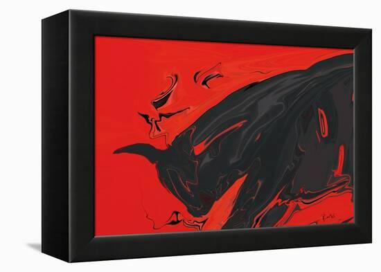 Angry Bull 2-Rabi Khan-Framed Stretched Canvas