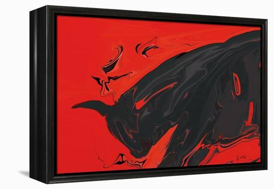 Angry Bull 2-Rabi Khan-Framed Stretched Canvas