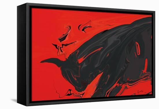 Angry Bull 2-Rabi Khan-Framed Stretched Canvas