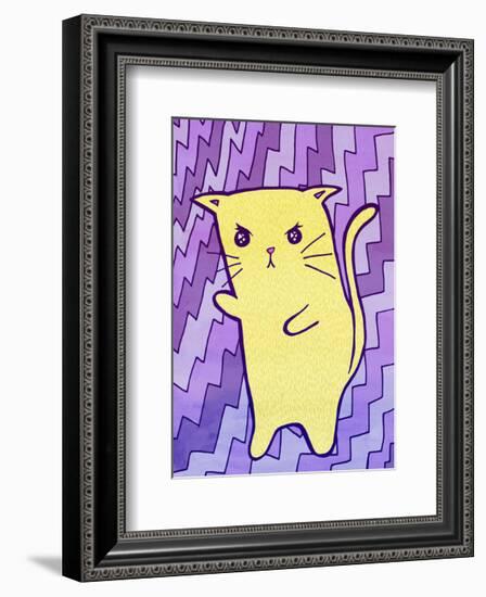 Angry Cat-My Zoetrope-Framed Art Print