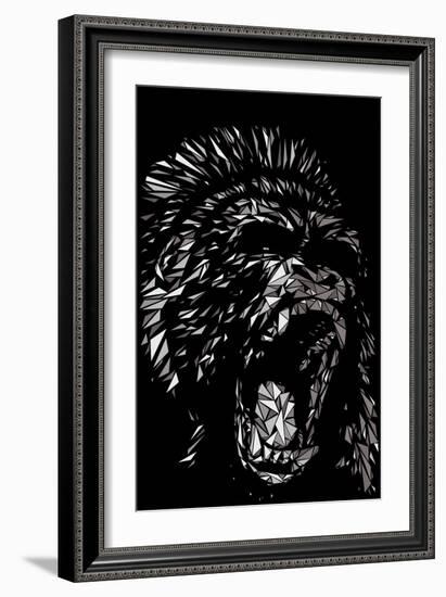 Angry Gorilla-Cristian Mielu-Framed Art Print