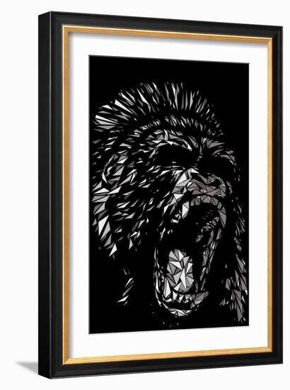 Angry Gorilla-Cristian Mielu-Framed Art Print