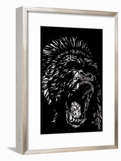 Angry Gorilla-Cristian Mielu-Framed Premium Giclee Print